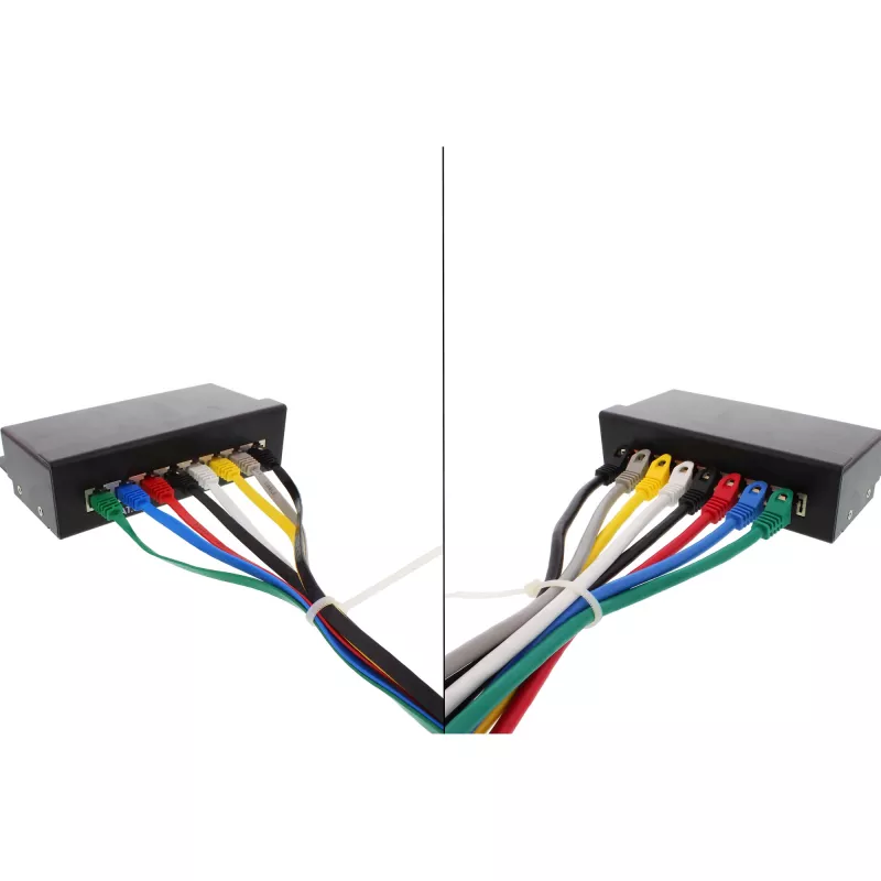 InLine Flat Ultraslim Patch laidas U/UTP Cat.6 Gigabit ready pilkas 1,5 m