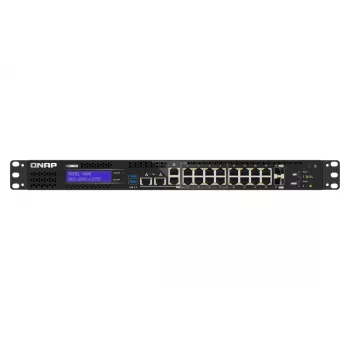 QNAP QGD-1602-C3758-16G valdomas L2 tinklo jungiklis 2.5G Ethernet (100/1000/2500) Juoda, Pilka