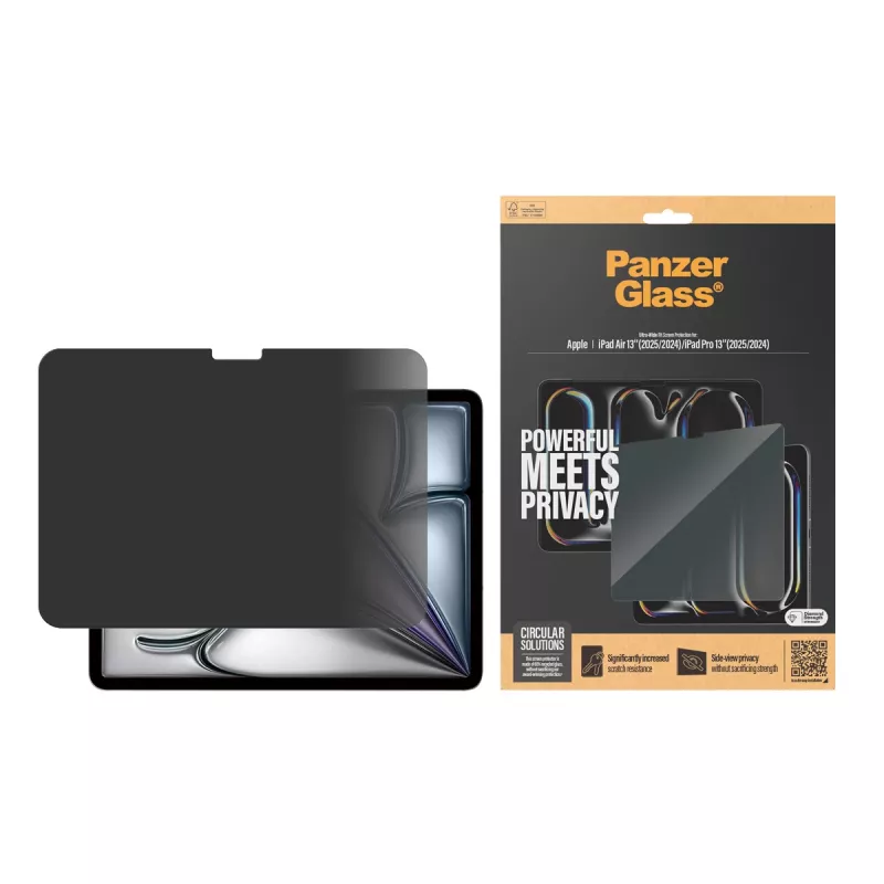 PanzerGlass ® Privatumo ekrano apsauga iPad Air 13'' (2024-2025) | iPad Pro 13'' (2024-2025) | Ultra-Wide Fit