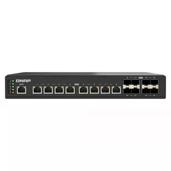QNAP QSW-IM3216-8S8T valdomas tinklo jungiklis L2 10G Ethernet (100/1000/10000) Juodas