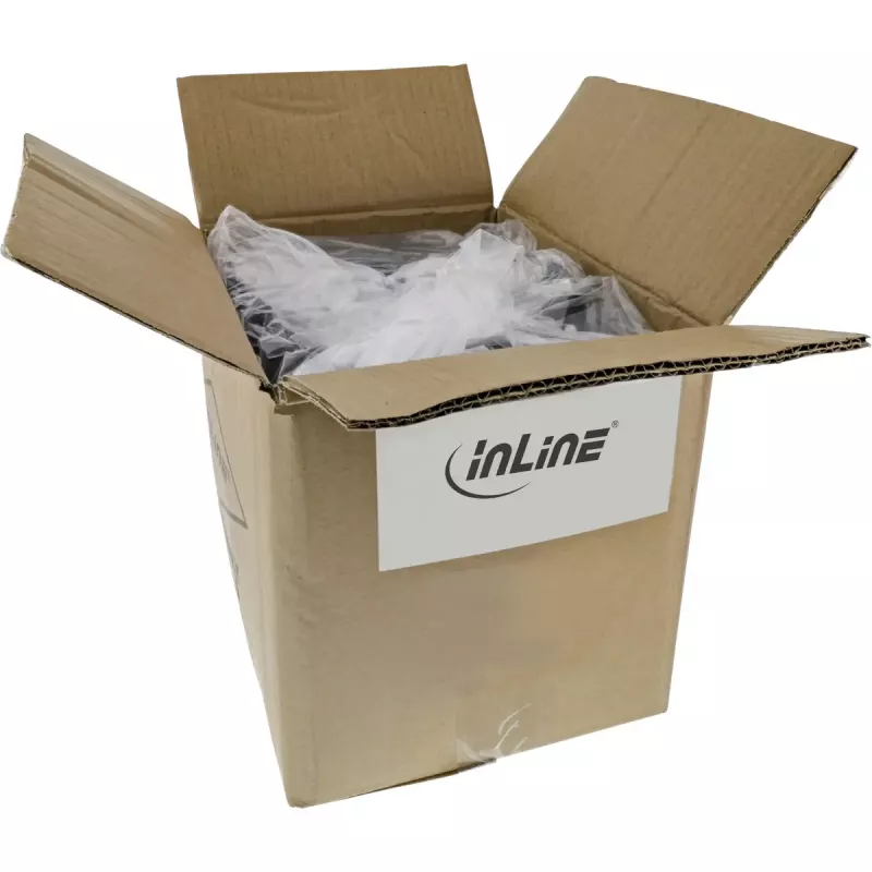 InLine B-76811B tinklo kabelis, mėlynas, 1 m, Cat6a, S/FTP (S-STP)