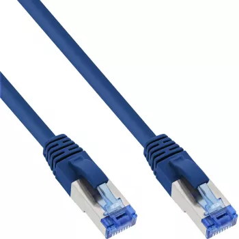 InLine B-76811B tinklo kabelis, mėlynas, 1 m, Cat6a, S/FTP (S-STP)