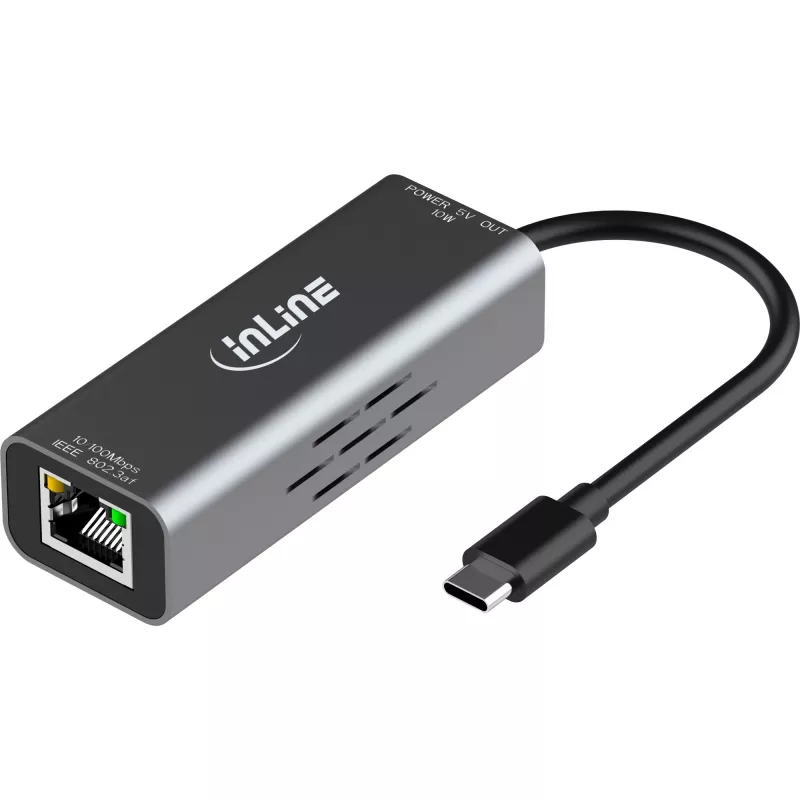 InLine 33380J USB-C į RJ45 PoE adapteris