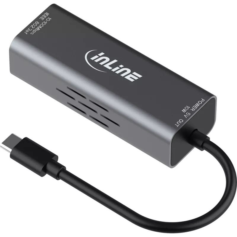 InLine 33380J USB-C į RJ45 PoE adapteris