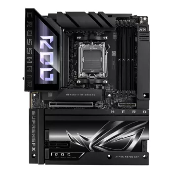 Pagrindinė plokštė ASUS ROG CROSSHAIR X870E HERO BTF — AMD X870E, lizdas AM5, ATX, DDR5, M.2, Wi‑Fi 7