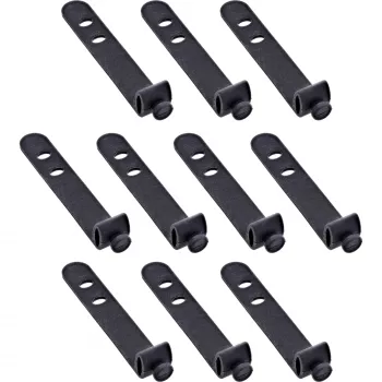 InLine 59972B Silikoninis kabelio raištis Kopėtėlės tipo 65 mm Juoda 10 vnt.