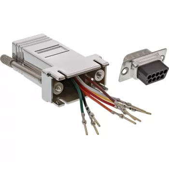 InLine adapter 9 kontaktų Sub-D vyriškas į RJ45 moterišką, metalizuotas 68889M
