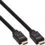 InLine HDMI Active kabelis, HDMI-High Speed su Ethernet, M/M, nailono pynė, 15 m