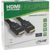 InLine HDMI Active kabelis, HDMI-High Speed su Ethernet, M/M, nailono pynė, 15 m