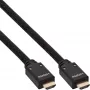 InLine HDMI Active kabelis, HDMI-High Speed su Ethernet, M/M, nailono pynė, 10m