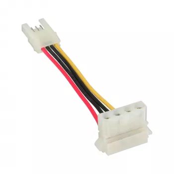 InLine maitinimo adapteris vidinis lizdas floppy / Molex 4pin kištukas 0,06 m