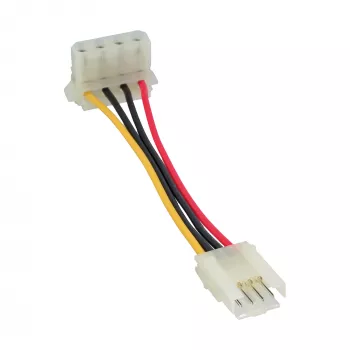 InLine maitinimo adapteris vidinis lizdas floppy / Molex 4pin kištukas 0,06 m
