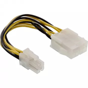 InLine maitinimo adapteris pagrindinei plokštei ATX 2.0/EPS 8pin / 12V ATX1.3 4pin 0.15m