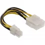 InLine maitinimo adapteris pagrindinei plokštei ATX 2.0/EPS 8pin / 12V ATX1.3 4pin 0.15m