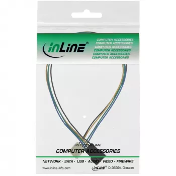 InLine 4pin Molex ventiliatoriaus ilginimo laidas vyriškas/moteriškas 0,70 m