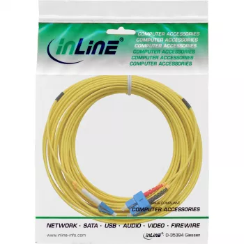 InLine Fiber Optinis Duplekso Laidas LC/SC 9/125µm OS2 20m