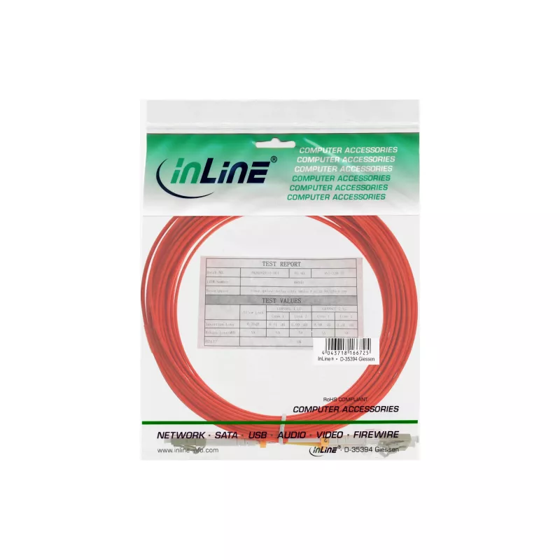 InLine 88522 Skaidulinis dupleksinis kabelis LC/LC 50/125µm OM2 5 m