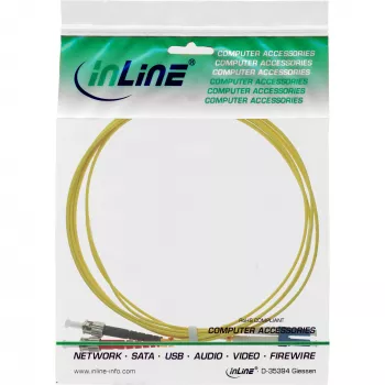 InLine šviesolaidinis dvipusis kabelis LC/ST 9/125µm OS2 2m