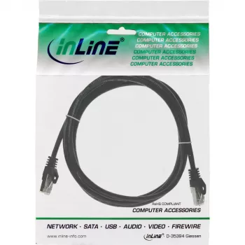 InLine Patch Laidas F/UTP Cat.5e juodas 5m