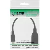 InLine Micro USB OTG adapterio laidas Micro-B (vyriškas) į USB A (moteriška) 0,1 m
