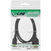 InLine HDMI 2.0b laidas su Ethernet, AM/CM, itin plonas, juodas/auksinis, 1,8 m
