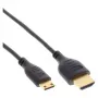 InLine HDMI 2.0b laidas su Ethernet, AM/CM, itin plonas, juodas/auksinis, 1,8 m