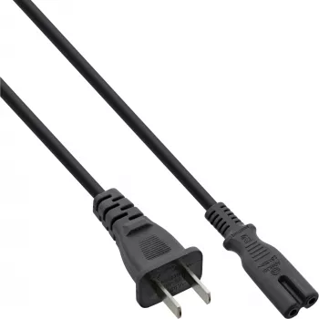 InLine maitinimo laidas Kinijos kištukas į Euro8 IEC-C7, juodas, 1,8 m
