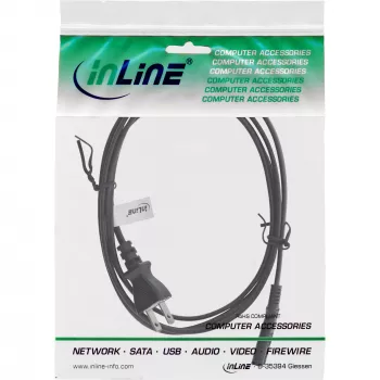 InLine maitinimo laidas Japan to Euro8 IEC-C7, juodas, 1,8 m