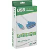 USB spausdintuvo laidas InLine 33397I 1,8 m, USB A (vyriškas) – DB25 (moteriškas)