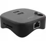 InLine USB 3.0 daugiafunkcis adapteris, 2xUSB-A, RJ45, SD/MicroSD kortelių skaitytuvas, juodas