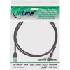 Patch kabelis InLine Slim round U/FTP Cat.6A RJ-45 1,5 m juodas