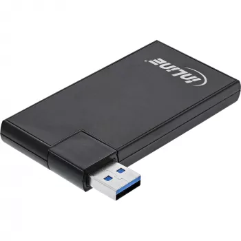 InLine USB 3.0 pasukamas USB centras, 4 prievadai, juodas