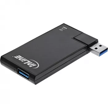 InLine USB 3.0 pasukamas USB centras, 4 prievadai, juodas