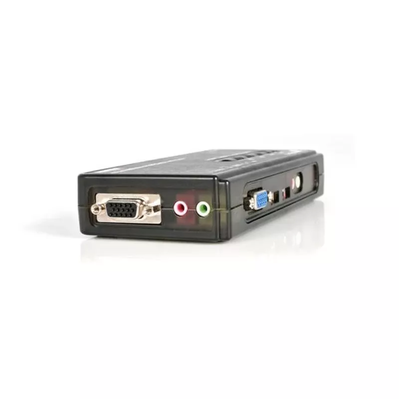 StarTech.com 4 prievadų USB KVM jungiklio rinkinys su kabeliais ir garsu