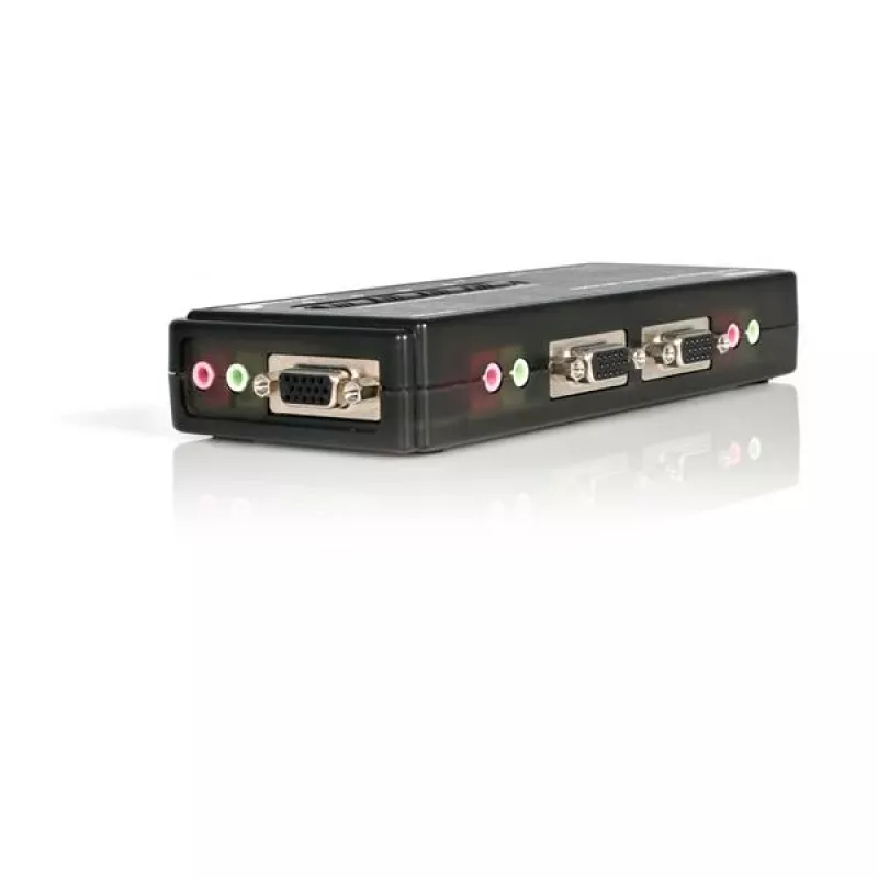 StarTech.com 4 prievadų USB KVM jungiklio rinkinys su kabeliais ir garsu