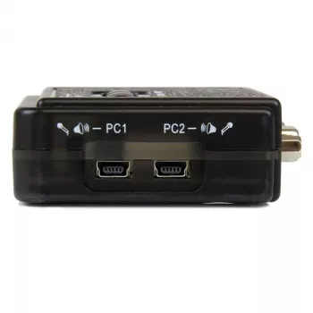 StarTech.com 2 prievadų juodas USB KVM jungiklio rinkinys su garsu ir kabeliais
