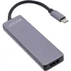 InLine Multi-hub USB 3.2 Gen.1, 2x USB-A, HDMI 4K/30Hz, kortelių skaitytuvas, aliuminis, pilka