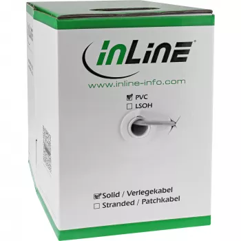 InLine Solid montavimo kabelis F/UTP Cat.5e AWG24 CCA PVC 100 m