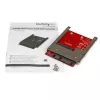 StarTech.com mSATA SSD į 2,5 colio SATA adapteris, SATA, mSATA, juoda, raudona, sidabrinė, CE, FCC, 6 Gbit/s, -40 - 85 °C