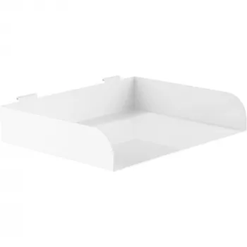 InLine Slatwall Shelf didelė lentyna balta Plienas 318mm 250mm 68mm