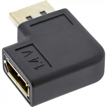 InLine DisplayPort adapteris DisplayPort kištukas lizdas kairysis kampinis 17199L