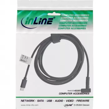 InLine USB-C į HP nešiojamojo kompiuterio (apvalus/mažas) įkrovimo laidas, 2 m
