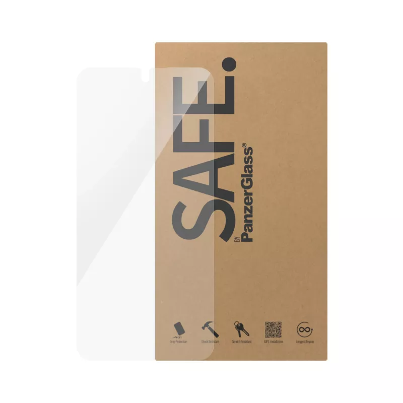 Apsauginis stiklas PanzerGlass SAFE Samsung Galaxy A55 5G — Ultra-Wide Fit, atsparus įbrėžimams ir smūgiams, 50 vnt.