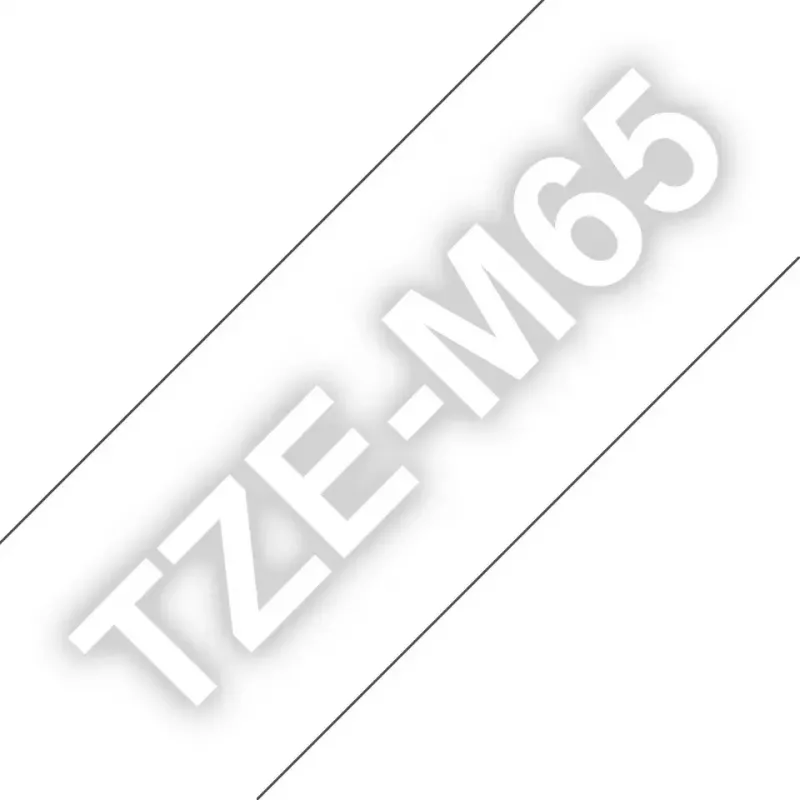 Brother TZE-M65 etikečių juosta, matinė, skaidri