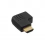 InLine HDMI adapteris moteriškas vyriškas šoninis lenktas dešinėn auksuotas 17600T
