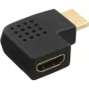 InLine HDMI adapteris vyriškas moteriškas kairysis kampinis auksuotas 17600S