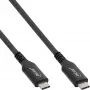 USB4 kabelis InLine 35906A 0,5 m USB-C vyriškas/vyriškas 8K60Hz juodas