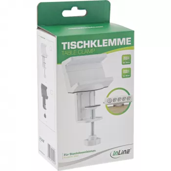 Laikiklis ilgintuvui InLine 23191W baltas ABS plienas 100 mm plotis