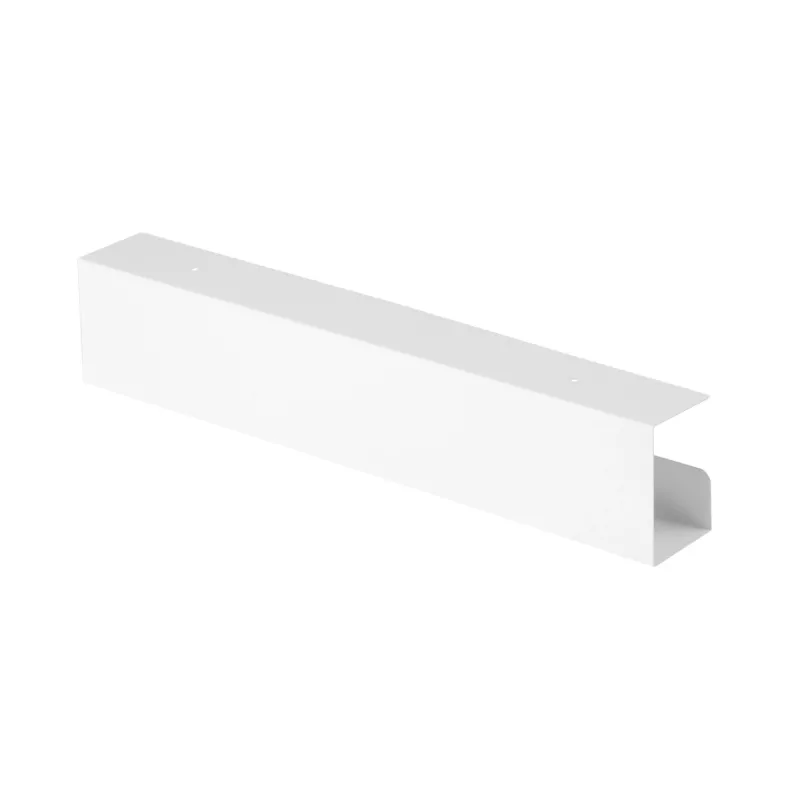 InLine po stalu kabelių tvarkymo sistema 23190W — plieninė, balta, 114×600×76 mm