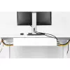 Kabelių tvarkymo sistema po stalu InLine 23190B, plieninė, juoda, 114×600×76 mm